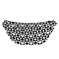 Black And White Playing Card Suits Print Fanny Pack