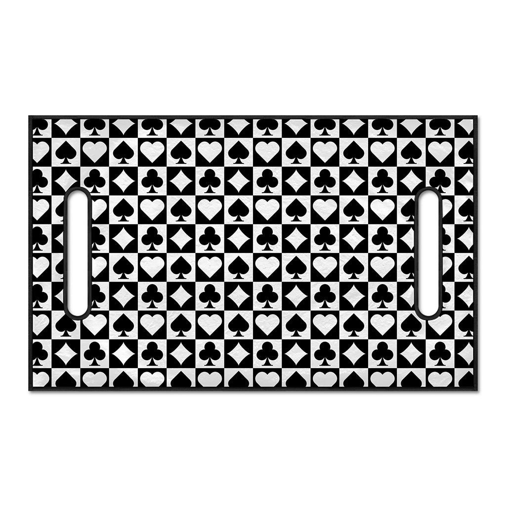 Black And White Playing Card Suits Print Golf Cart Seat Cover
