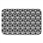 Black And White Playing Card Suits Print Indoor Door Mat