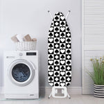Black And White Playing Card Suits Print Ironing Board Cover