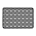 Black And White Playing Card Suits Print Kitchen Mat