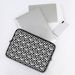 Black And White Playing Card Suits Print Laptop Sleeve