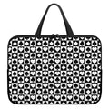 Black And White Playing Card Suits Print Laptop Sleeve With Handle