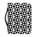 Black And White Playing Card Suits Print Leather Bible Cover