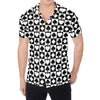 Black And White Playing Card Suits Print Men's Shirt