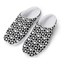 Black And White Playing Card Suits Print Mesh Casual Shoes