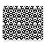 Black And White Playing Card Suits Print Mouse Pad