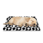 Black And White Playing Card Suits Print Pet Cooling Mat Cover