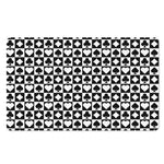 Black And White Playing Card Suits Print Polyester Doormat