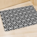 Black And White Playing Card Suits Print Polyester Doormat
