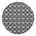 Black And White Playing Card Suits Print Round Blanket