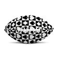 Black And White Playing Card Suits Print Rugby Ball