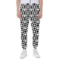 Black And White Playing Card Suits Print Joggers