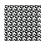 Black And White Playing Card Suits Print Silk Bandana