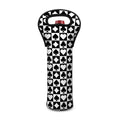 Black And White Playing Card Suits Print Single Neoprene Wine Tote