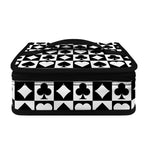 Black And White Playing Card Suits Print Small Lunch Bag