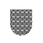 Black And White Playing Card Suits Print Toilet Lid Cover