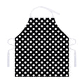 Black And White Polka Dot Pattern Print Adjustable Apron