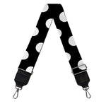 Black And White Polka Dot Pattern Print Bag Strap