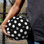 Black And White Polka Dot Pattern Print Basketball