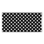 Black And White Polka Dot Pattern Print Beach Towel