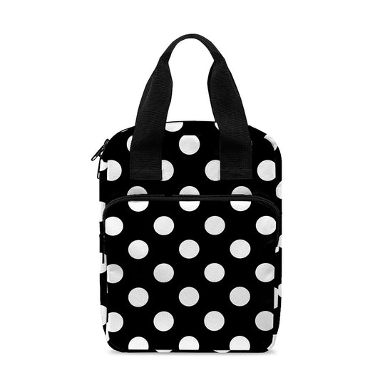 Black And White Polka Dot Pattern Print Bible Tote Bag