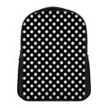 Black And White Polka Dot Pattern Print Casual Backpack