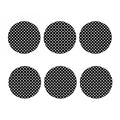 Black And White Polka Dot Pattern Print Coaster Set