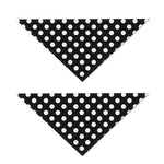 Black And White Polka Dot Pattern Print Dog Bandana