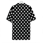 Black And White Polka Dot Pattern Print Hawaiian Shirt