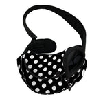 Black And White Polka Dot Pattern Print Pet Sling Carrier