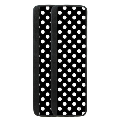 Black And White Polka Dot Pattern Print Refrigerator Handle Covers
