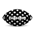 Black And White Polka Dot Pattern Print Rugby Ball