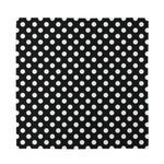 Black And White Polka Dot Pattern Print Silk Bandana