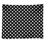 Black And White Polka Dot Pattern Print Tapestry