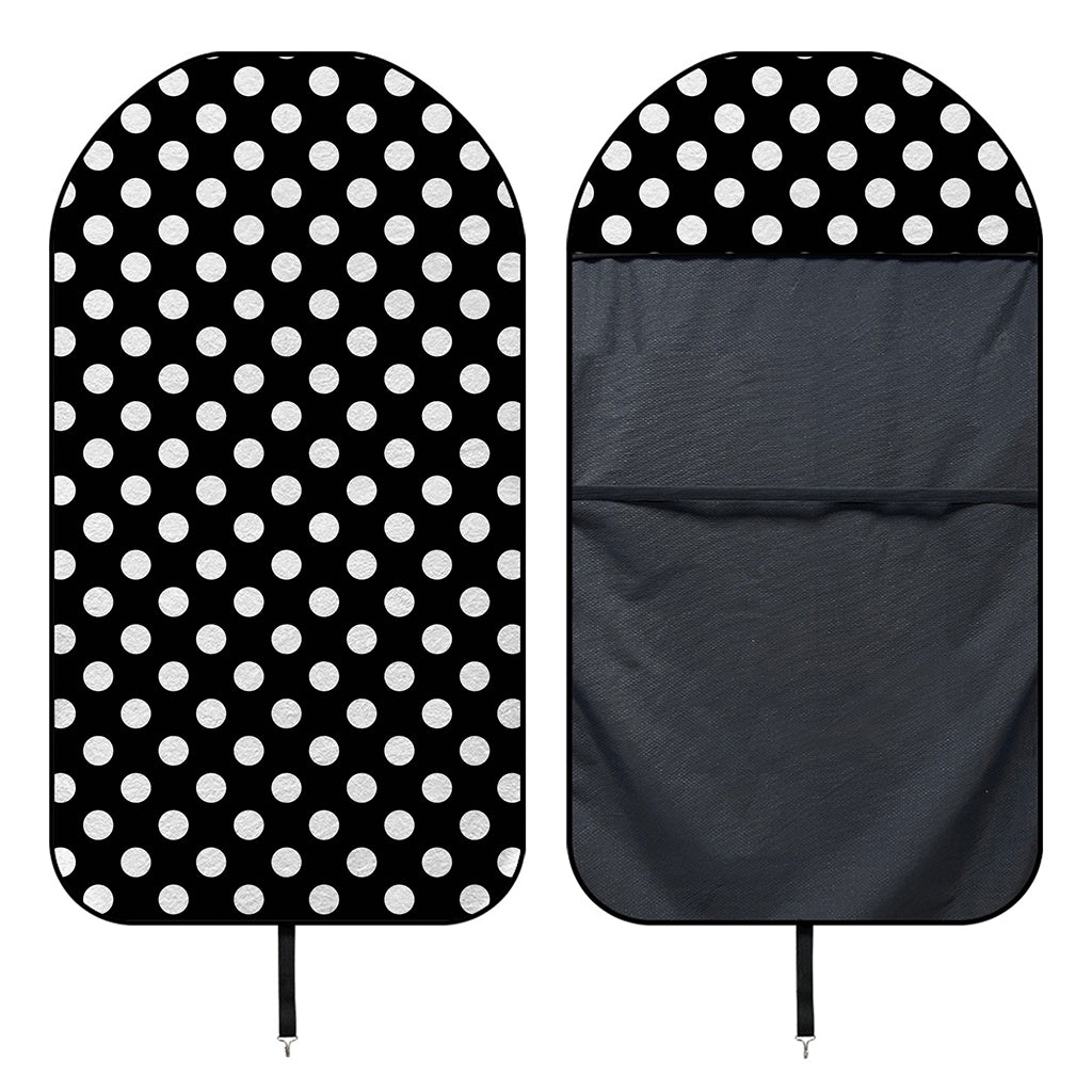 Black And White Polka Dot Pattern Print Waterproof Car Seat Cover