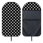 Black And White Polka Dot Pattern Print Waterproof Car Seat Cover