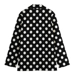 Black And White Polka Dot Pattern Print Women's Blazer