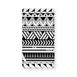 Black And White Polynesian Pattern Print Baby Crib Sheet