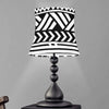 Black And White Polynesian Pattern Print Bell Lamp Shade