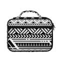 Black And White Polynesian Pattern Print Briefcase Bible Bag