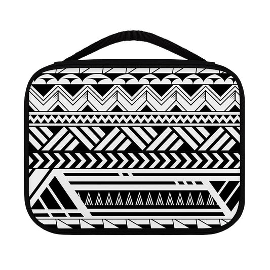 Black And White Polynesian Pattern Print Classic Bible Case