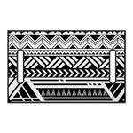 Black And White Polynesian Pattern Print Golf Cart Seat Cover