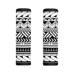 Black And White Polynesian Pattern Print Handle Covers