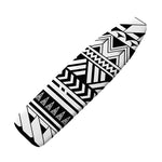 Black And White Polynesian Pattern Print Ironing Board Cover