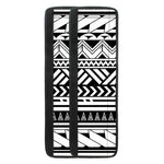 Black And White Polynesian Pattern Print Refrigerator Handle Covers