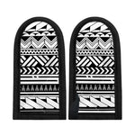 Black And White Polynesian Pattern Print Skillet Handle Cover