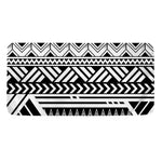 Black And White Polynesian Pattern Print Towel