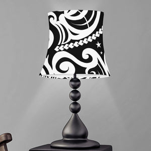 Black And White Polynesian Tattoo Print Bell Lamp Shade