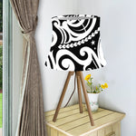 Black And White Polynesian Tattoo Print Bell Lamp Shade